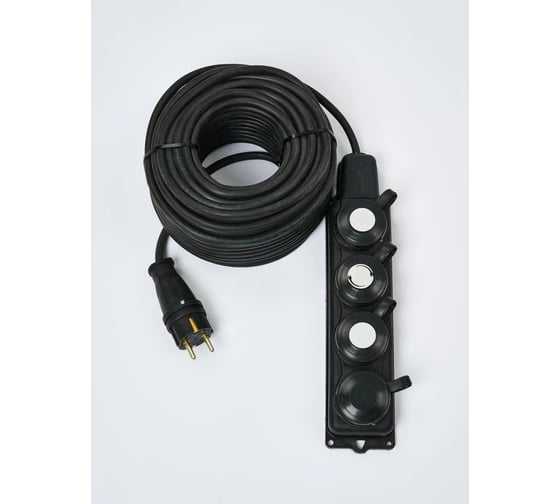 Изображение товара Удлинитель силовой ТОРЭЛЕКТРО серии ВОЛЬТПРОМ КГтп ХЛ 3х1,5 на колодке 4 гнезда 100м (с/з) IP44. ВП508