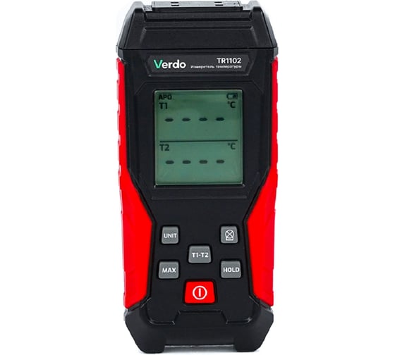 Изображение товара Измеритель температуры с выносным зондом Verdo TR1102 K-типа, 2 канала с поверкой TR111020-СП