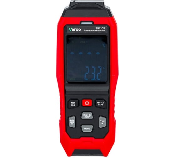 Изображение товара Измеритель температуры с выносным зондом Verdo TR1105 K/J-типа, 1 канал с поверкой TR111050-СП