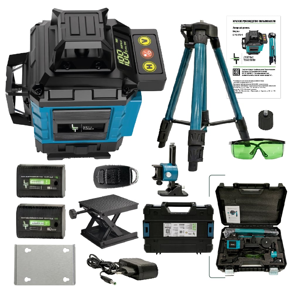 Изображение товара Профессиональный лазерный уровень LT L16-360X + тренога 1м  L16-360X/1м