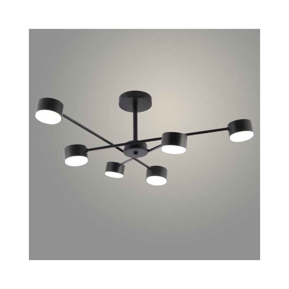 Изображение товара Люстра РОСТОК XI1010/6 BLACK — 6x15W GX53, модерн Изображение товара Люстра РОСТОК XI1010/6 BLACK — 6x15W GX53, модерн