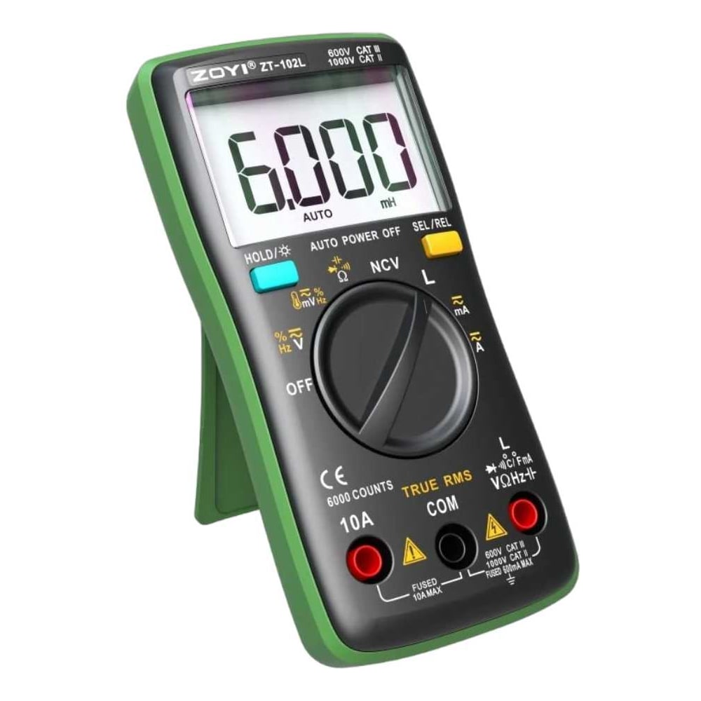 Изображение товара Мультиметр-автомат индуктивность ёмкость частота ZOYI ZT-102L NCV Z109