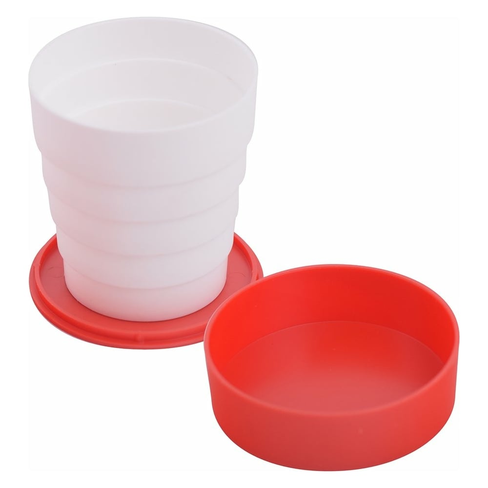 Изображение товара Складной стакан МУЛЬТИДОМ объем 160 мл с крышкой для холодных напитков