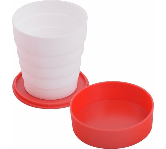 Изображение товара Складной стакан МУЛЬТИДОМ с крышкой объем 160 мл МТ76-78