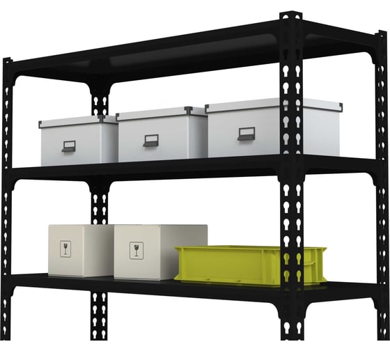 Изображение товара Стеллаж ООО Металекс Metalex MID 2000х1400х500 5 полок, чёрный 107443