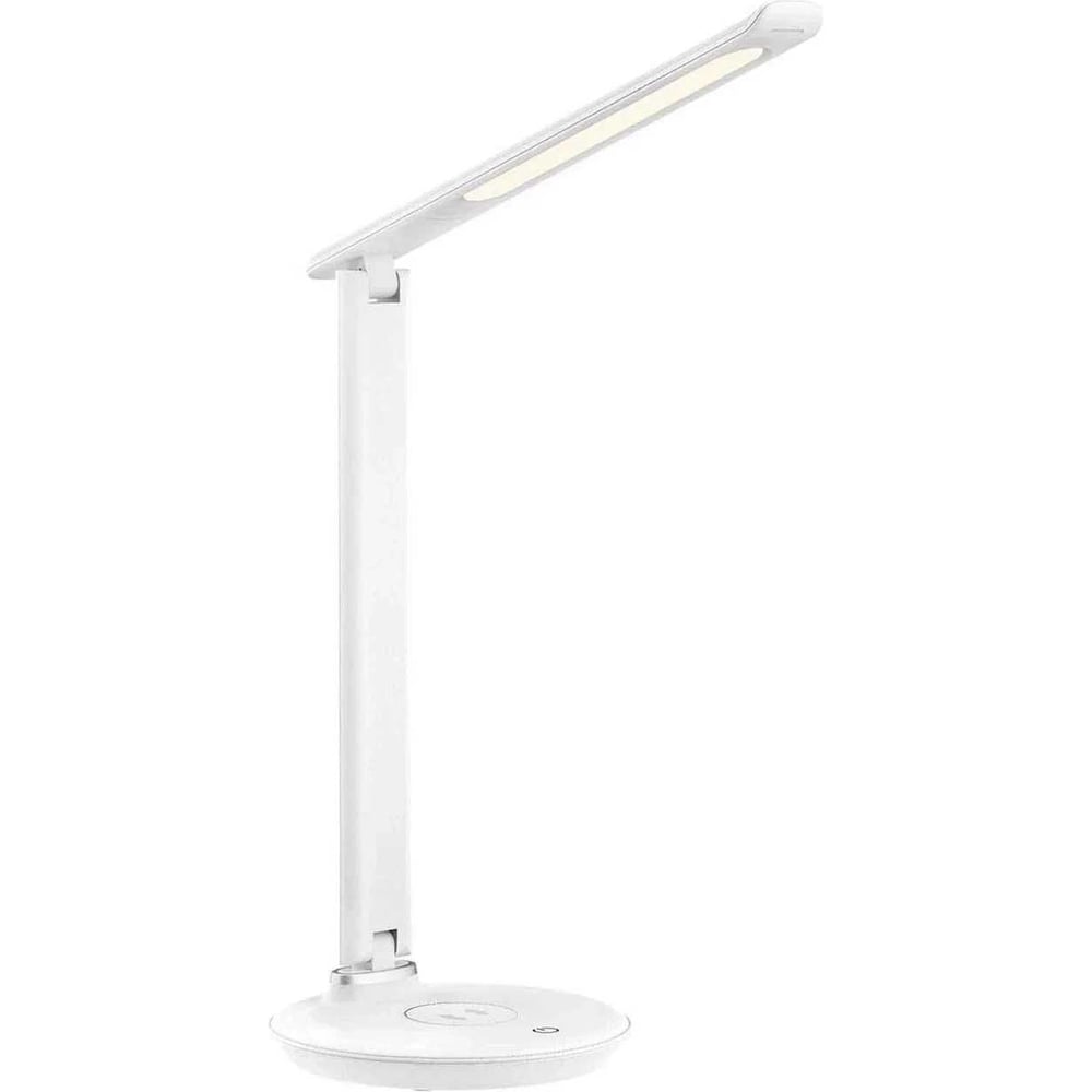 Изображение товара Лампа настольная светодиодная SVih с беспроводной зарядкой для телефона, белая 8Вт 330Лм HC-A923W