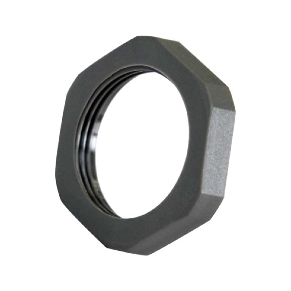 Изображение товара Крепеж для гофрированных труб Weyer GMK-M50DG-k10 контргайка, цвет темно-серый, внутр. M50х1.5, комплект 10 шт. WE4601500-10