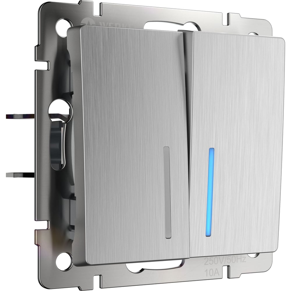 Изображение товара Выключатель двухклавишный Werkel a050900 с подсветкой