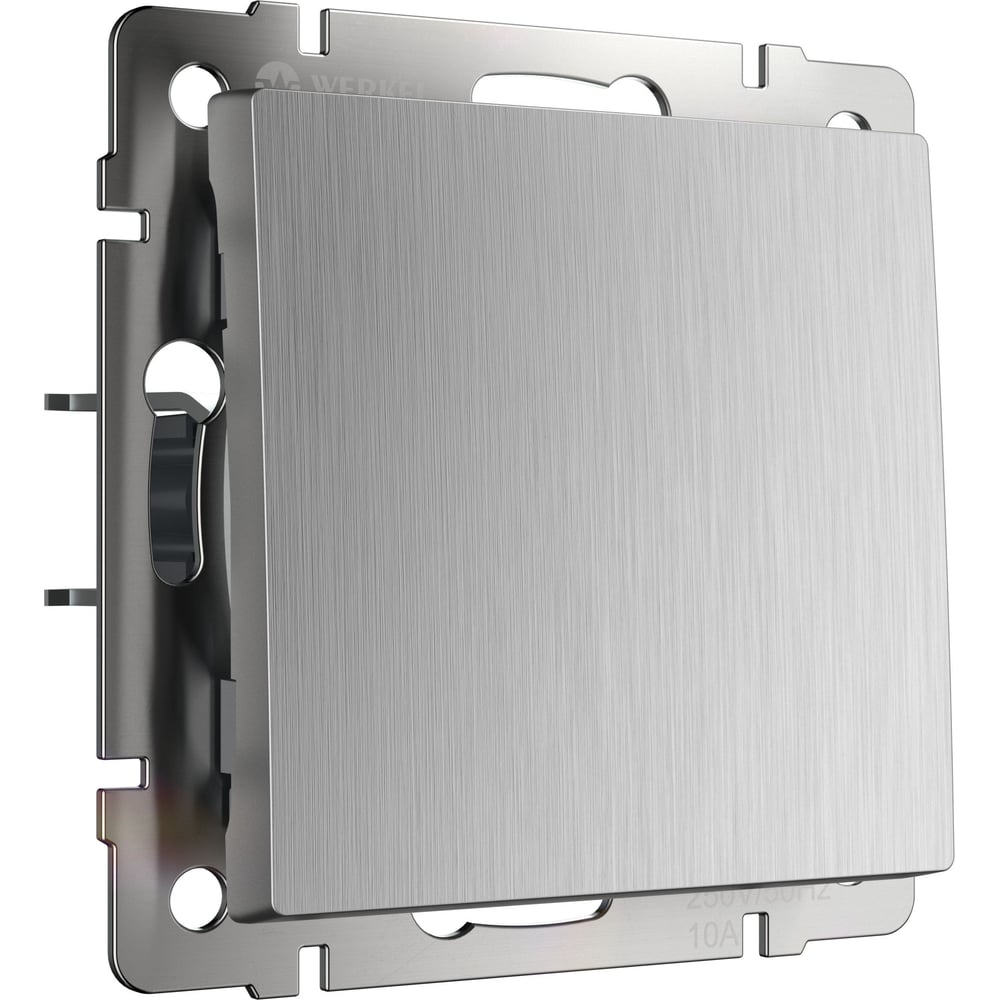 Изображение товара Выключатель Werkel W1110009 серебряный рифленийый a050903