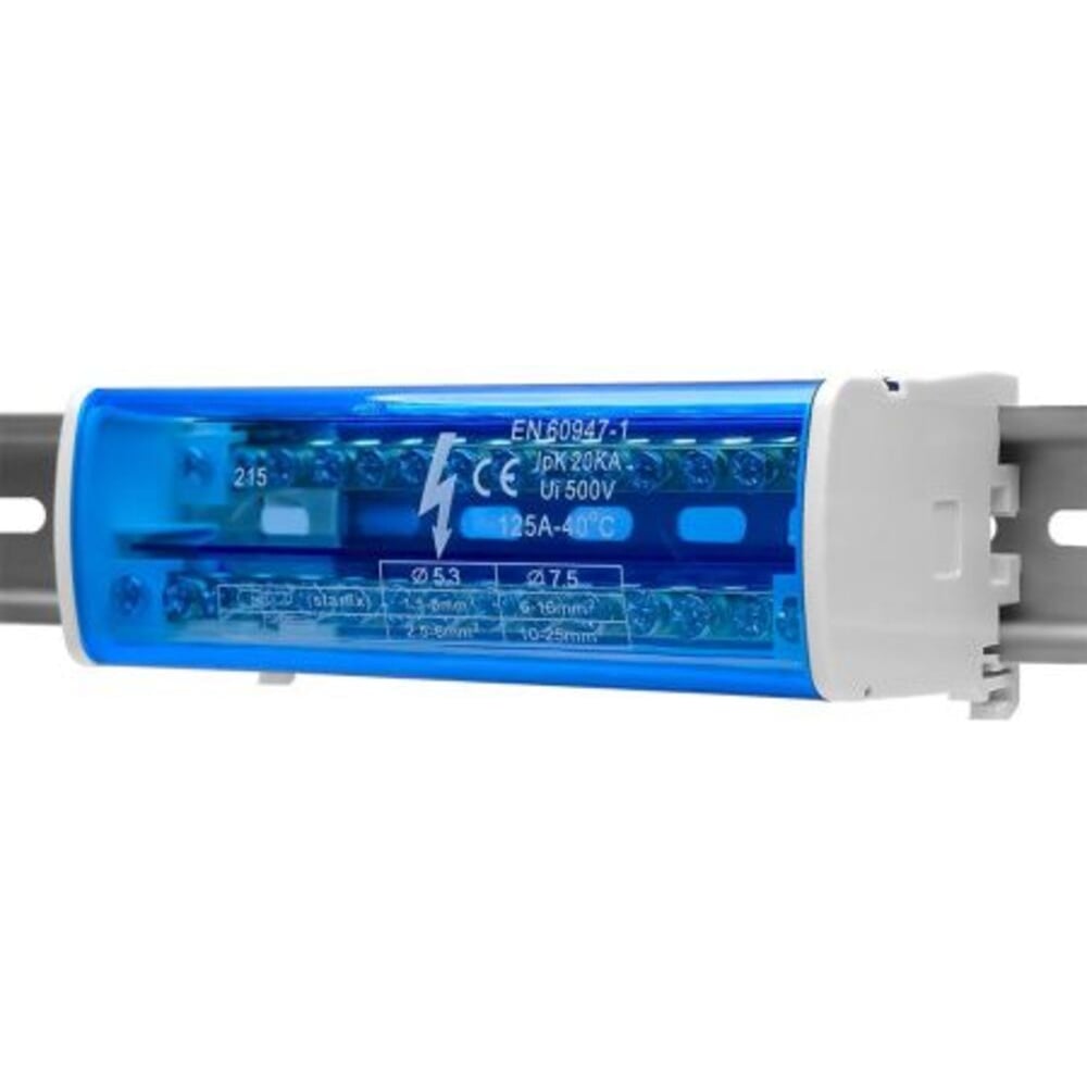 Изображение товара Шина нулевая в корпусе (кросс-модуль) ЕТР ШК 215 (2x15 групп) 68002