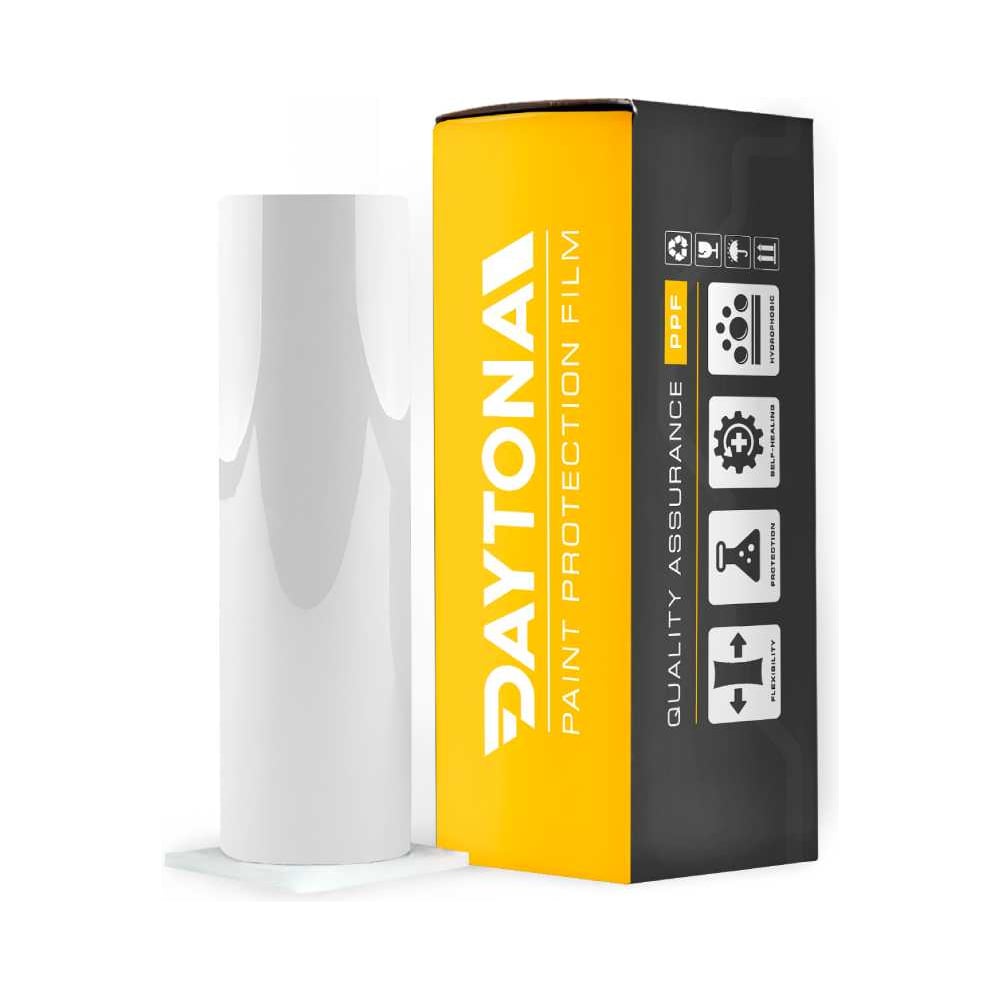 Изображение товара Прозрачная полиуретановая бронепленка на фары Daytona 3м х 30см, антигравийная пленка для оптики с эффектом защиты от загрязнения и самовосстановления царапин MP1136030030