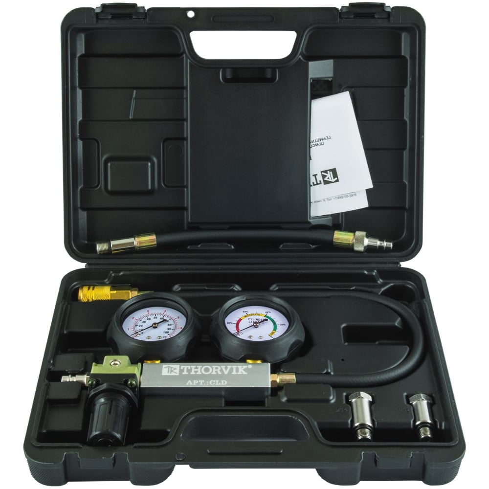 Изображение товара Приспособление для проверки герметичности цилиндров ДВС CLD THORVIK 53873 Изображение товара Приспособление для проверки герметичности цилиндров ДВС CLD THORVIK 53873