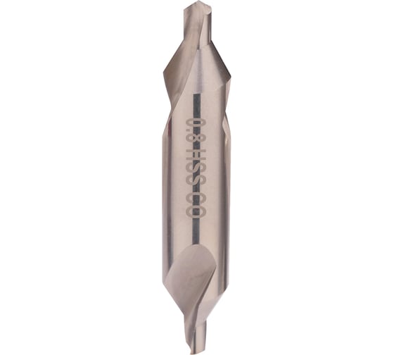 Изображение товара Сверло центровочное H-Tools тип А 0.8x25x3.15мм DIN333 HSSE-Co5 11-036-LC002