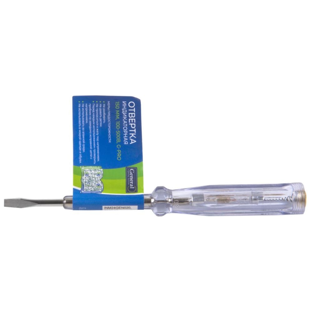 Изображение товара Отвертка индикаторная G-Pro 150 мм, 100-500 В