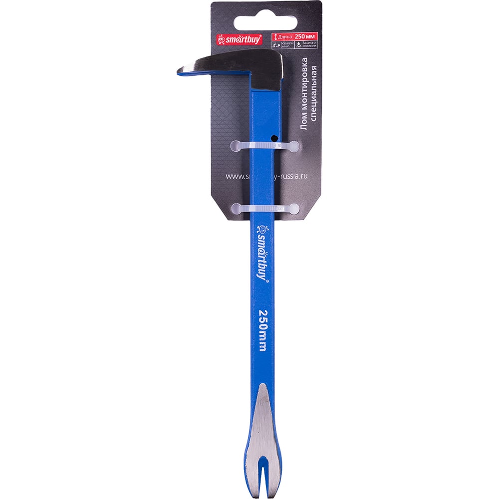 Изображение товара Лом-монтировка специальная Smartbuy, с увеличенным рычагом, 250 мм, Tools SBT-NP-250P1