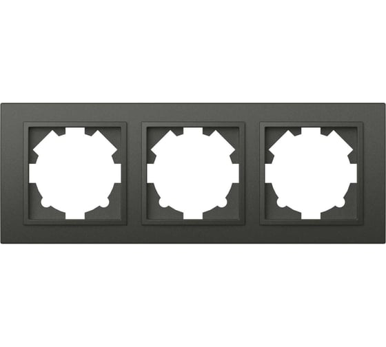 Изображение товара Рамка 3-я ELBI Zena дымчатый 500-011100-227