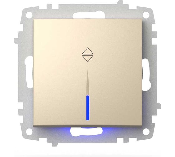 Изображение товара Переключатель с подсветкой ELBI Zena Vega слоновая кость M+K 609-012500-210