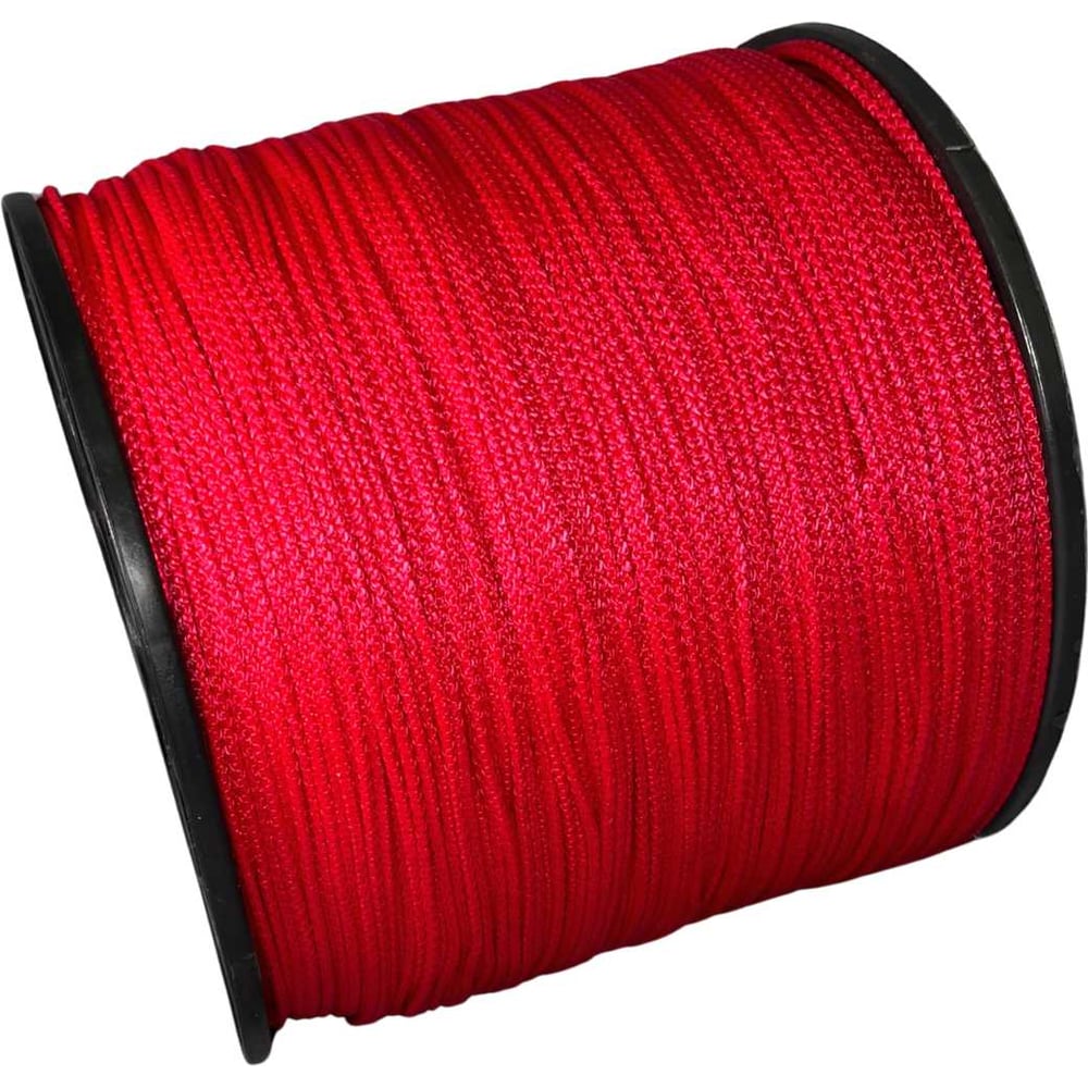 Изображение товара Шнур вязаный ООО Оптхозторг полипропиленовый 3 мм 1000 м красный 30371000
