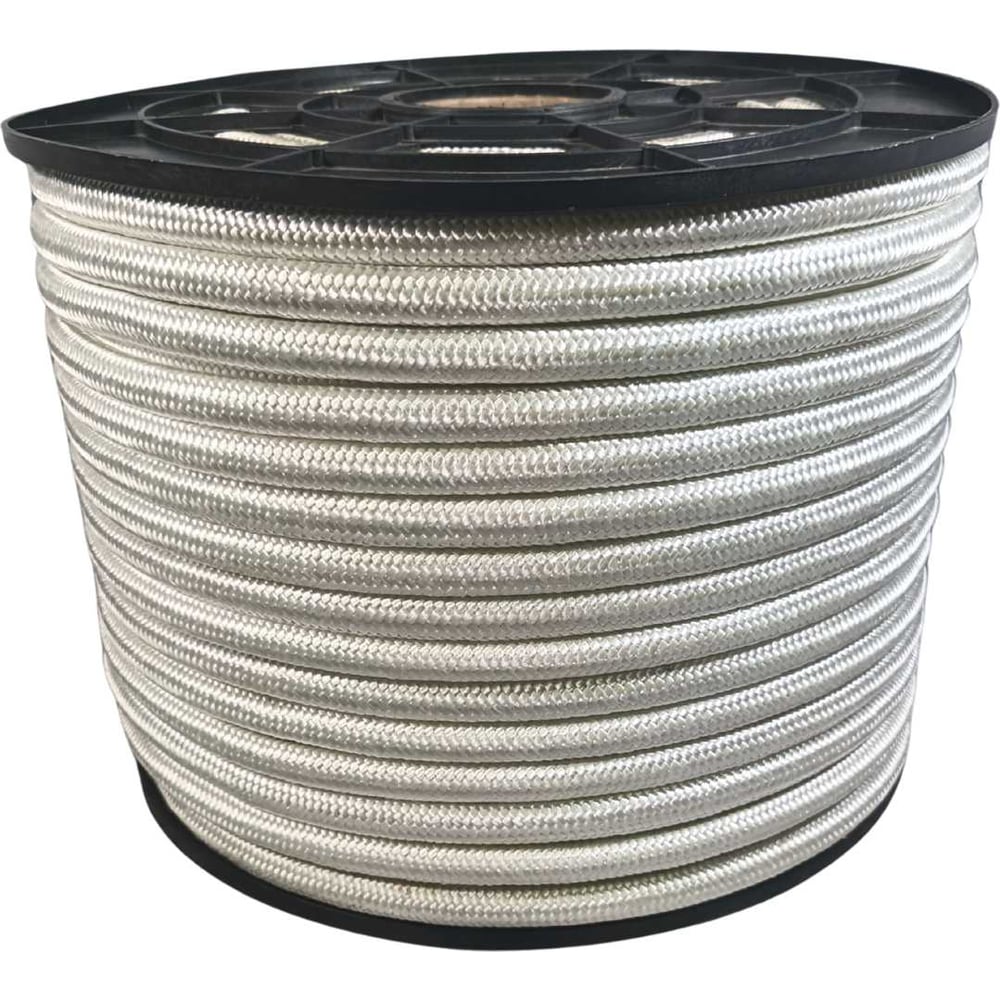 Изображение товара Шнур плетеный ООО Оптхозторг полиамидный 14 мм 100 м белый 2142100