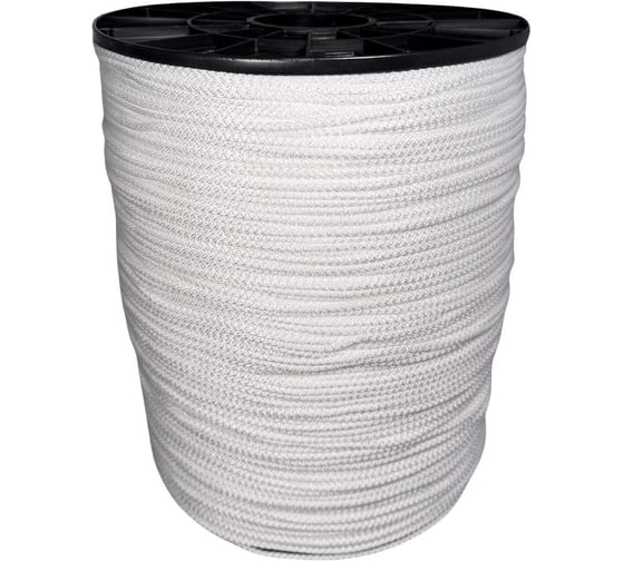 Изображение товара Шнур вязаный ООО Оптхозторг полипропиленовый 4 мм 1000 м белый 30421000