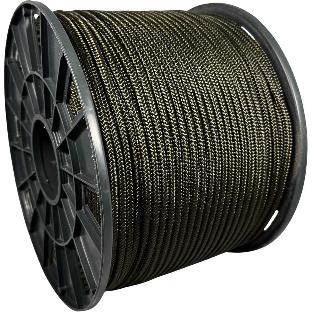 Изображение товара Шнур плетеный ООО Оптхозторг полиамидный 6 мм 200 м хаки 2060Х200