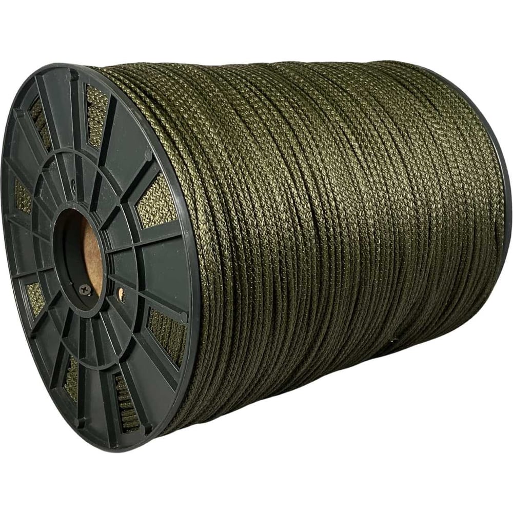 Изображение товара Шнур вязаный ООО Оптхозторг полипропиленовый 4 мм 1000 м хаки 3040Х1000