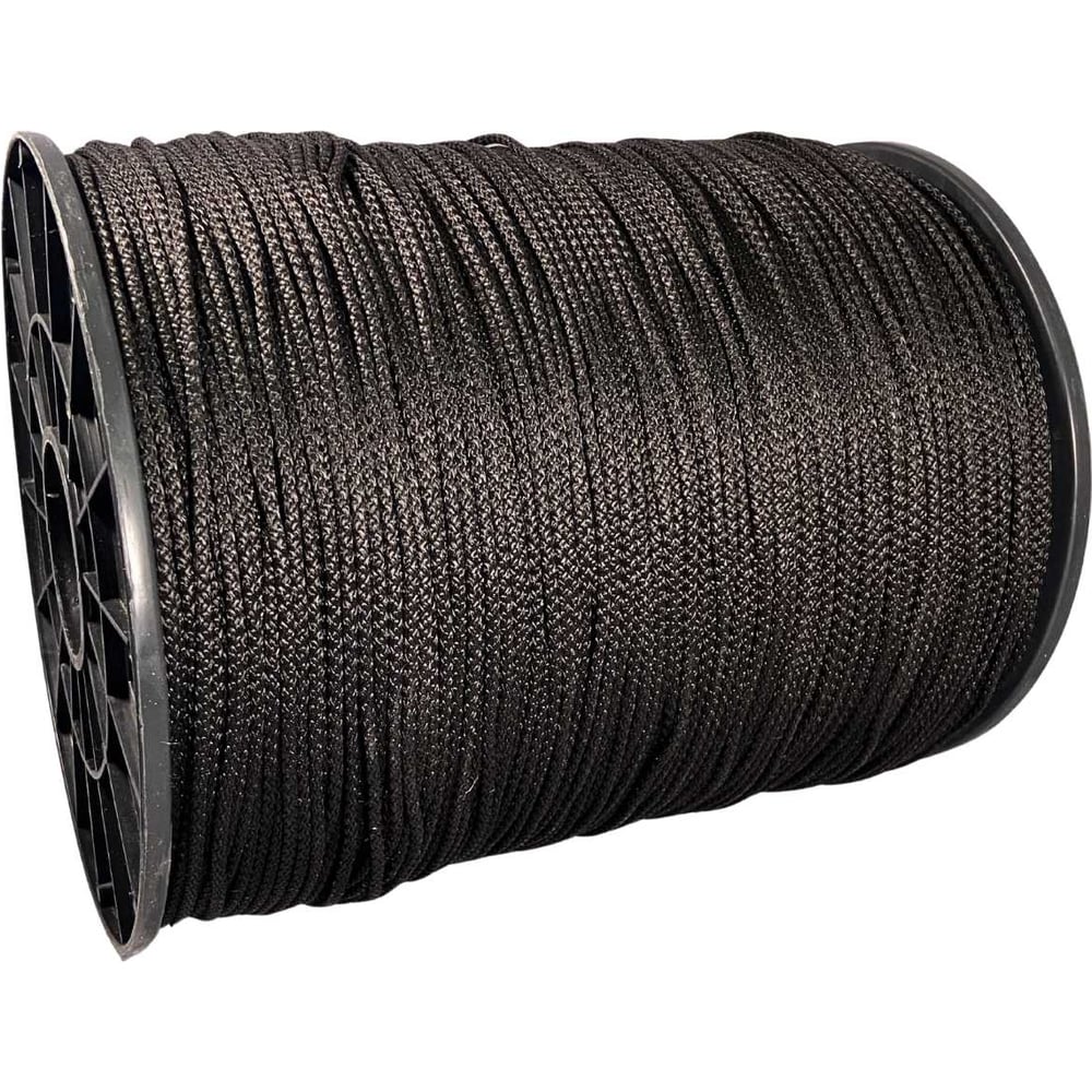 Изображение товара Шнур вязаный ООО Оптхозторг полипропиленовый 4 мм 1000 м черный 30411000
