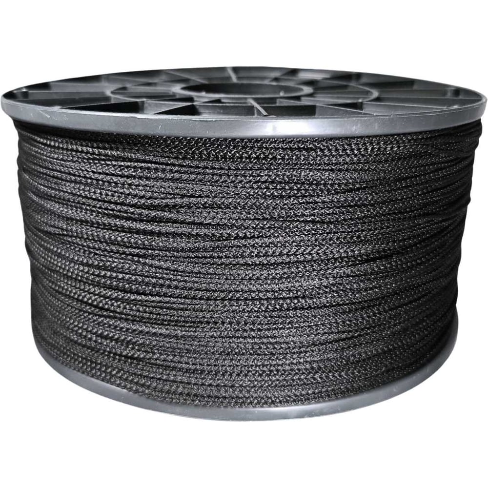 Изображение товара Шнур вязаный ООО Оптхозторг полипропиленовый 2 мм 1000 м черный 30211000