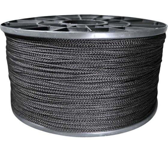Изображение товара Шнур вязаный ООО Оптхозторг полипропиленовый 2 мм 1000 м черный 30211000