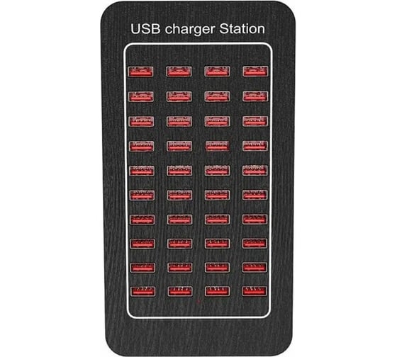 Изображение товара Зарядная станция PALMEXX YFY-A62 40xUSB (5V-2.4A), 200W, цвет чёрный PX/PA-YFYA62