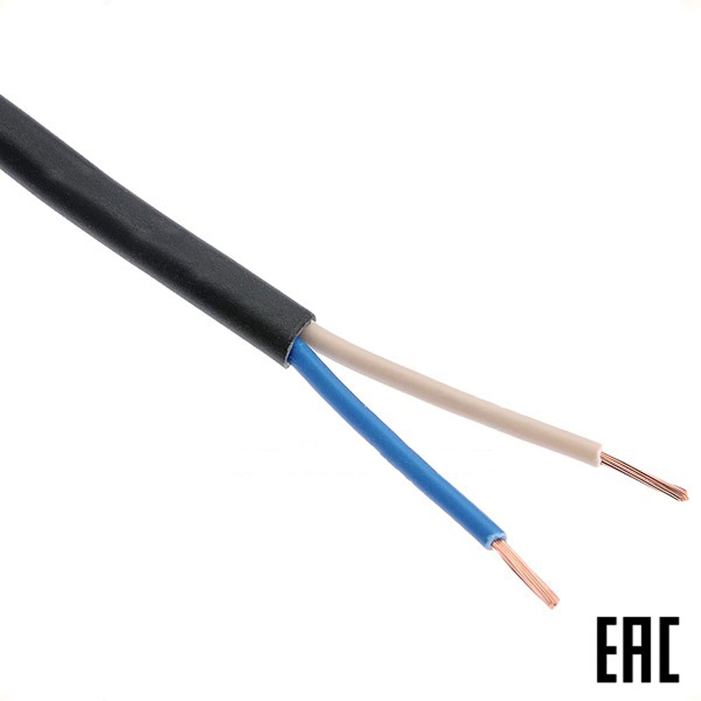 Изображение товара Электрошнур MW ШВВПнг А LS 2х0,75 100 м черный