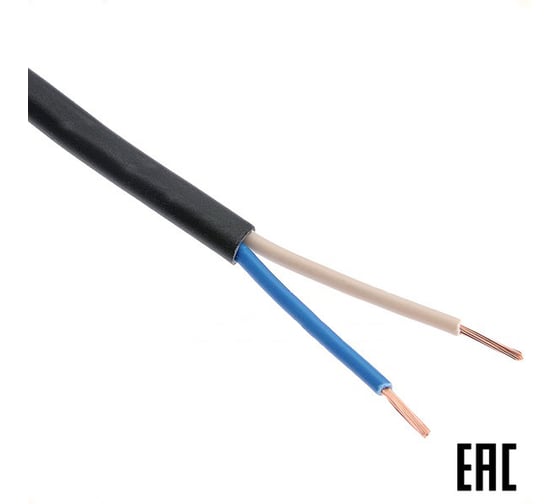 Изображение товара Электрошнур MW ШВВПнг(А)-LS 2х0,75 чёрный-100м