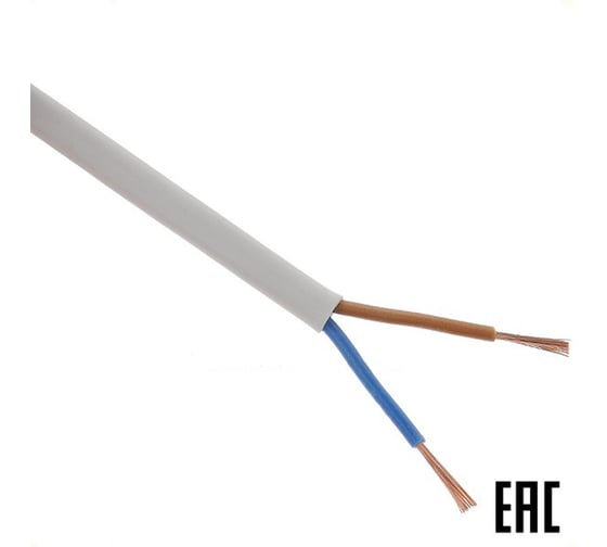 Изображение товара Электрошнур MW ШВВП ГОСТ 2х0,5 белый-300м