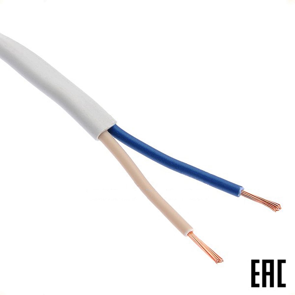 Изображение товара Электрошнур MW ШВВПнг(А)-LS 2х0,5 белый-200м