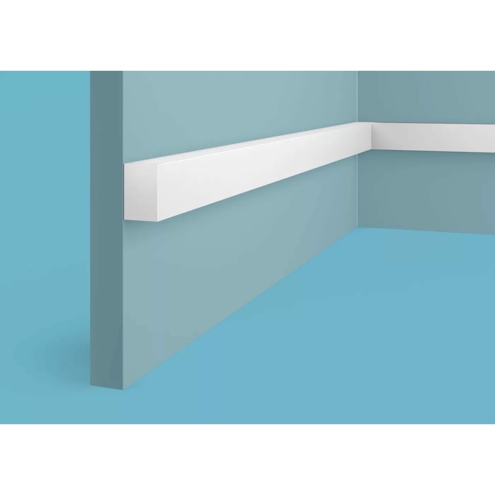 Изображение товара Рейка Cosca Decor RX002 30x20 мм, 2000 мм, экополимер, молдинг белый