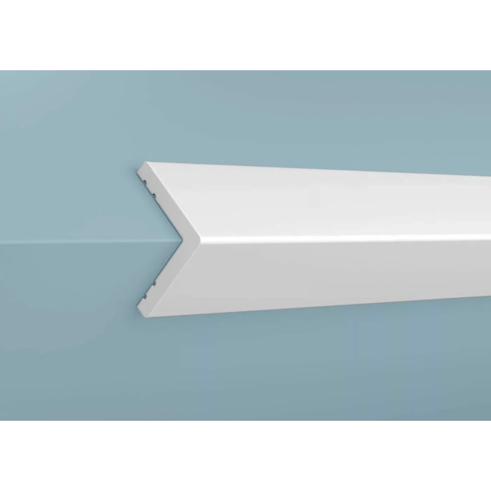 Изображение товара Угол стеновой Cosca Decor AX002 18x18 мм 2000 мм экополимер белый