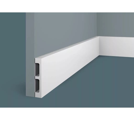 Изображение товара Плинтус Cosca decor PX048 80x15 мм, 2000 мм, экополимер СПБ103223