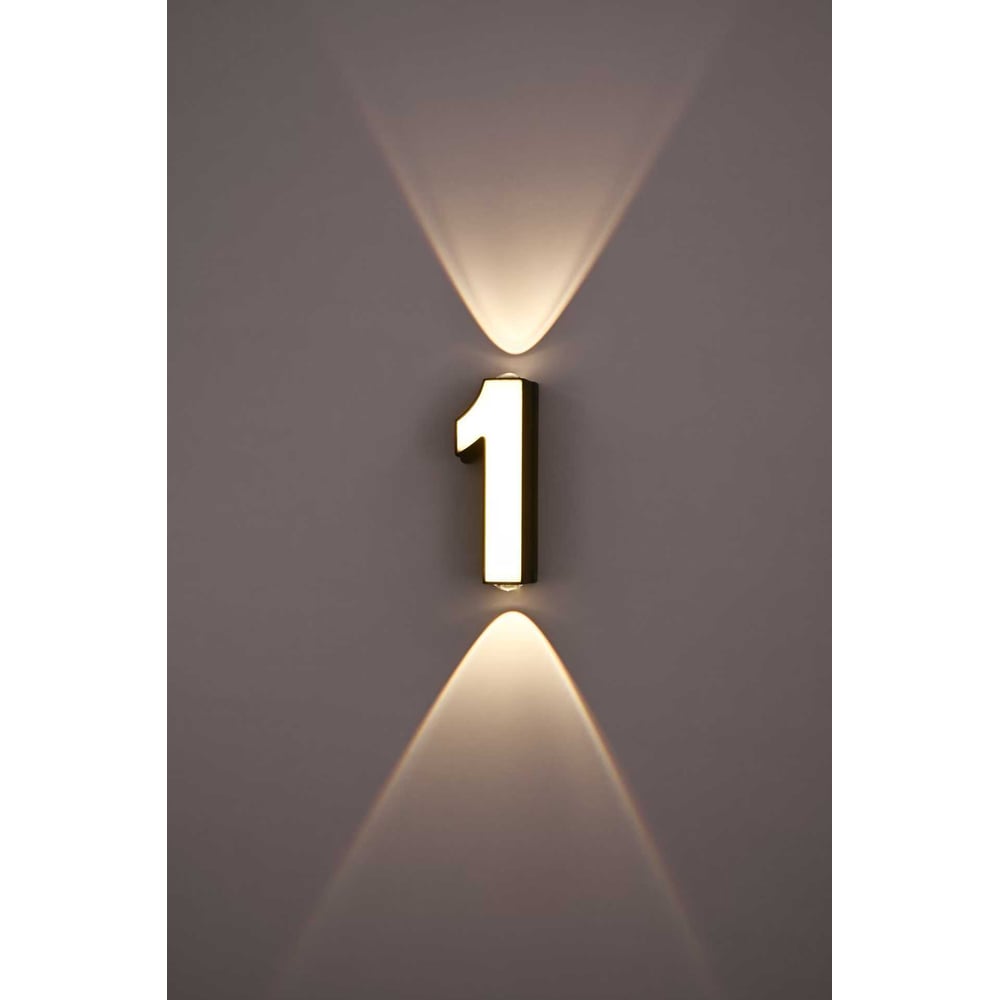 Изображение товара Уличный Светильник Светиль Цифра 1 BK+WH LED 4-7W