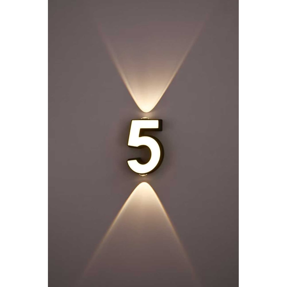 Изображение товара Светильник Светиль Цифра 5 BK+WH LED 4-7W