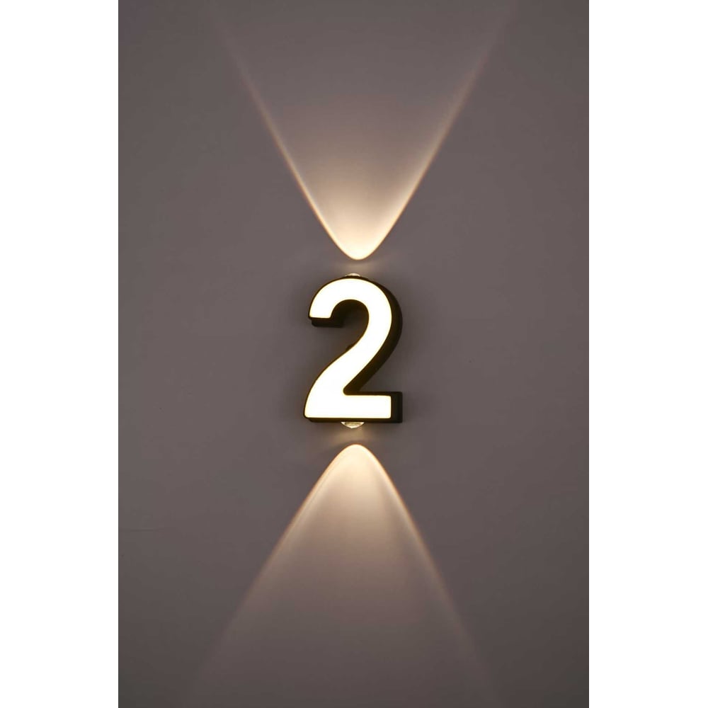 Изображение товара Светильник уличный Светиль Цифра 2 BK+WH LED 7W