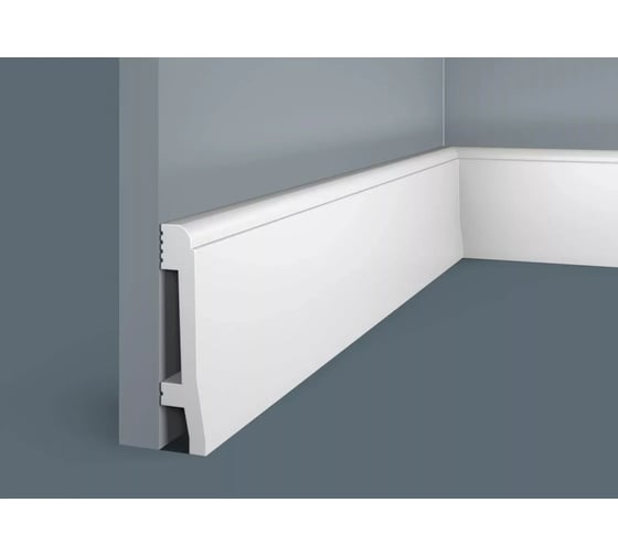 Изображение товара Плинтус Cosca decor PX022 100x22 мм, 2000 мм, экополимер СПБ083725