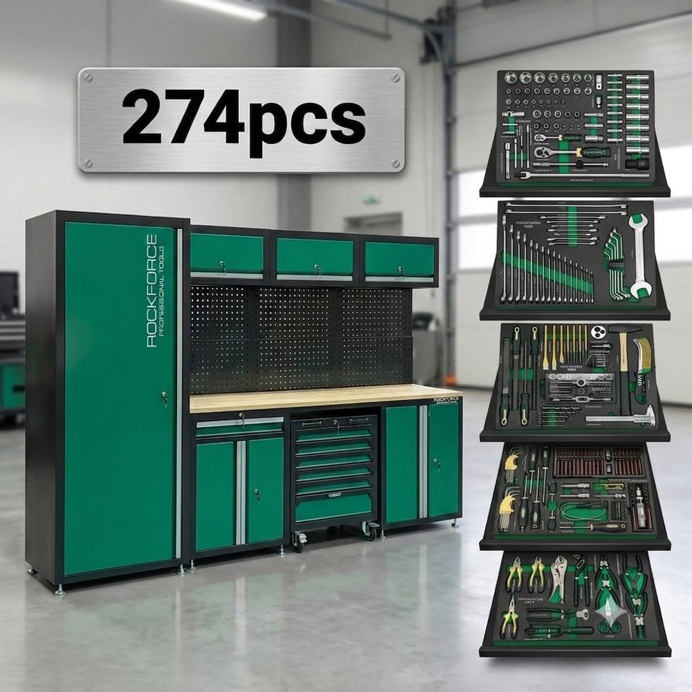 Комплект мебели Rockforce с набором инструментов, 274 предмета RF-01Y0324(62646)