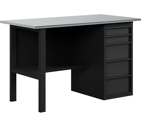Изображение товара Верстак-стол BLACK с ящиками, 1400 мм GREENBERG VERSTAK_BLACK_Y1_1400