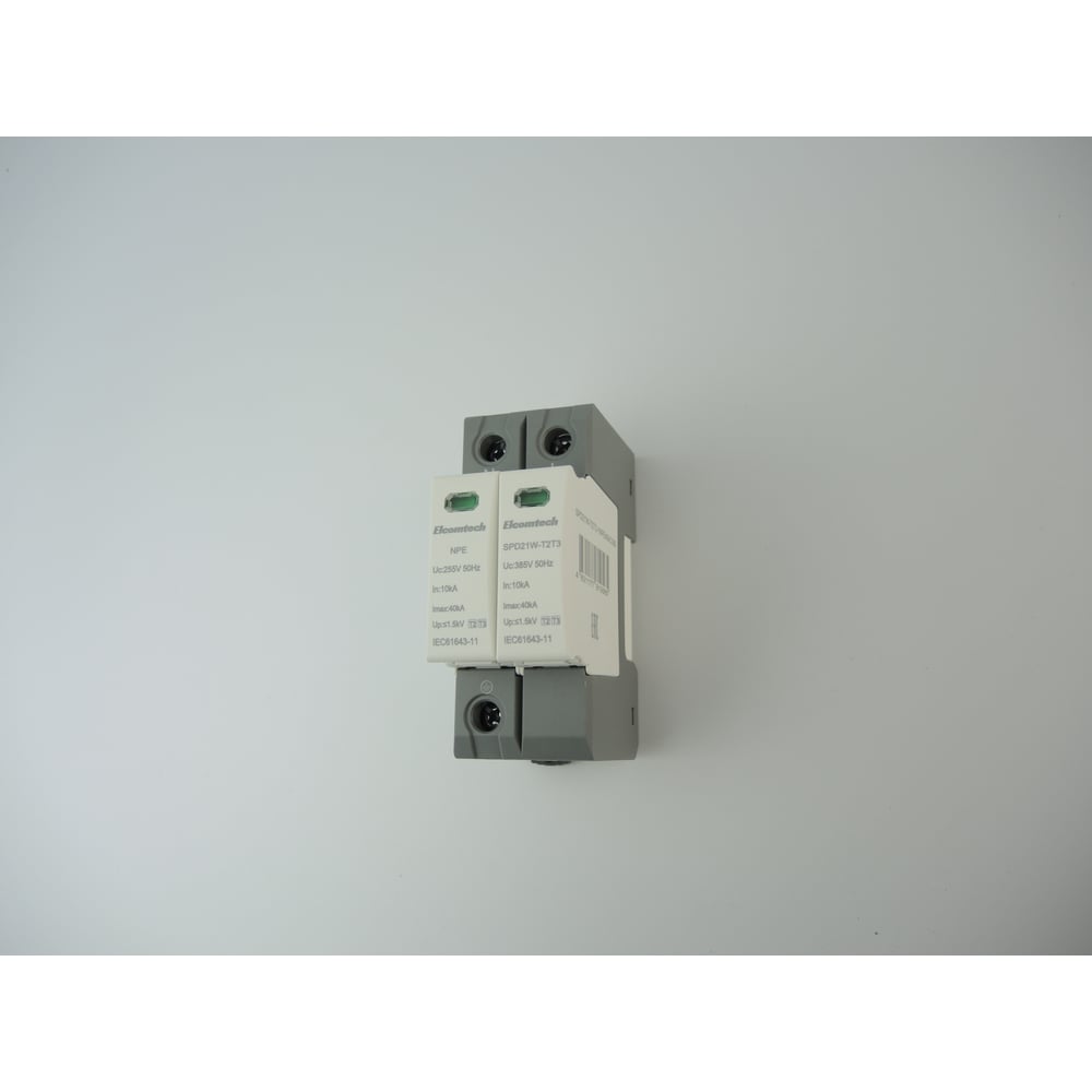 Изображение товара Устройство защиты импульсных перенапряжений ELCOMTECH T2T3 1+NPE 40kA 385V SPD21W-T2T3-1NPE40AC385 УТ-00039186