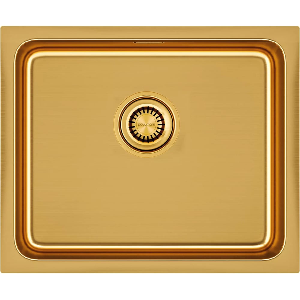 Изображение товара Мойка Paulmark VISTA брашированное золото 540x440 мм