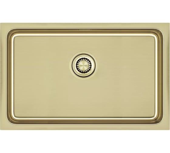 Изображение товара Мойка из нержавеющей стали Paulmark VISTA 74 светлое золото, 740х440мм, PM307444-LG