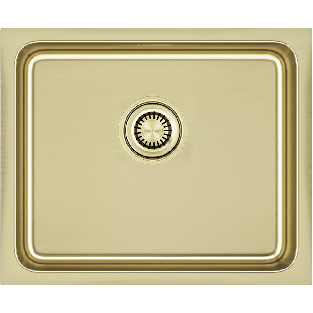 Изображение товара Мойка из нержавеющей стали Paulmark VISTA 54 светлое золото, 540х440мм, PM305444-LG