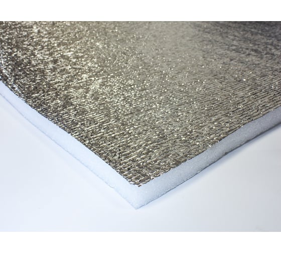 Изображение товара Теплоизоляционный ЕвроБлок ПОЛИИЗОЛ, 20 мм, Фольга, 600*1000, 01542