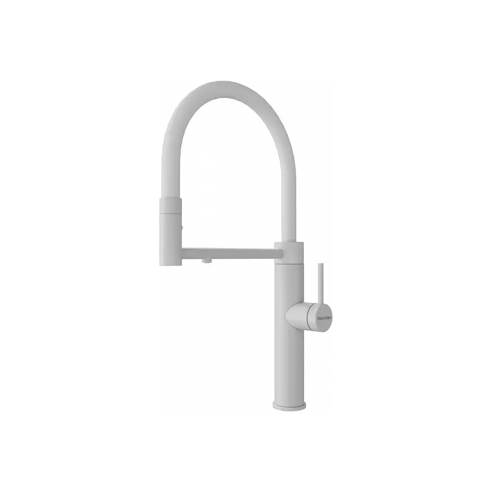 Изображение товара Смеситель Paulmark GANYMEDE Starke - белый матовый, однорычажный, 225 мм излив