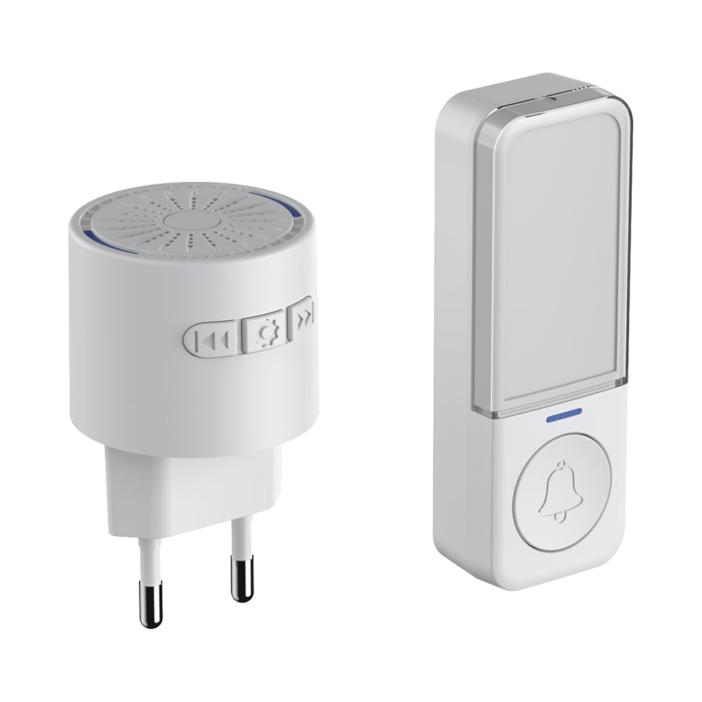 Изображение товара Звонок беспроводной GARIN DoorBell DBMW220 с кинетической кнопкой, белый BL1 19839